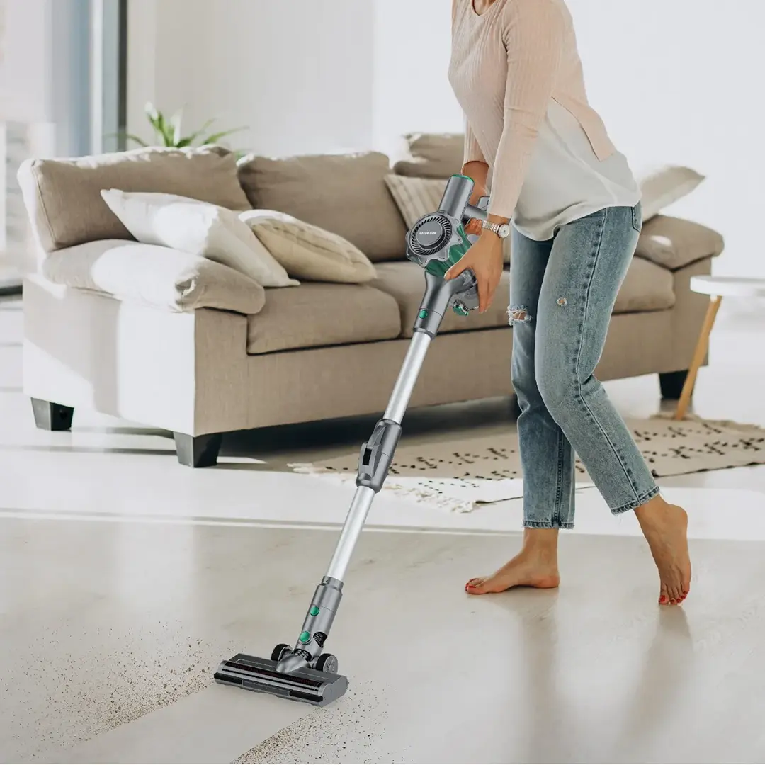 Green Lion Lite Cordless Vacuum Cleaner with 180° Foldable Tube